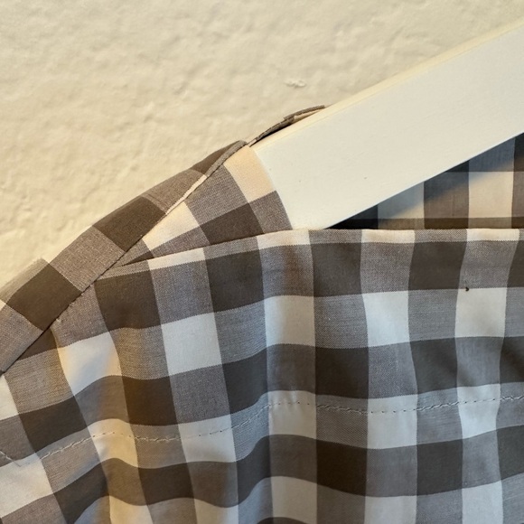 COS Checkered Cream and Tan Women's Top - Picture 9 of 13